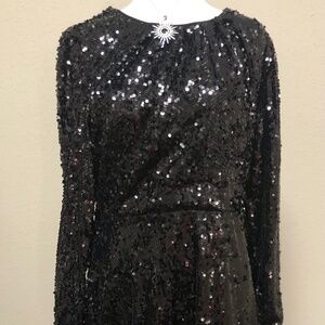 Vera Wang Sequins  Cocktail Dress